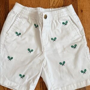 Janie and Jack White Elastic Waist Shorts
